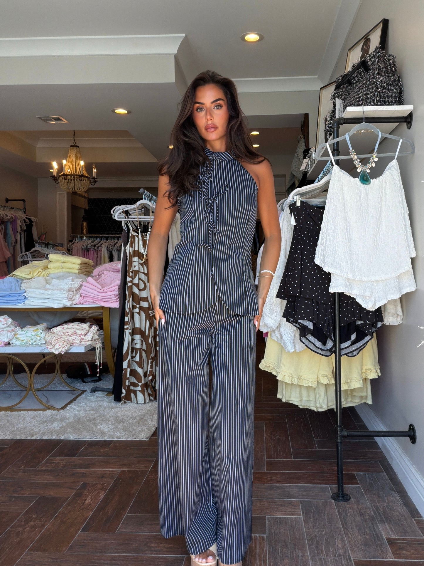 Daydream Stripe Halter Set