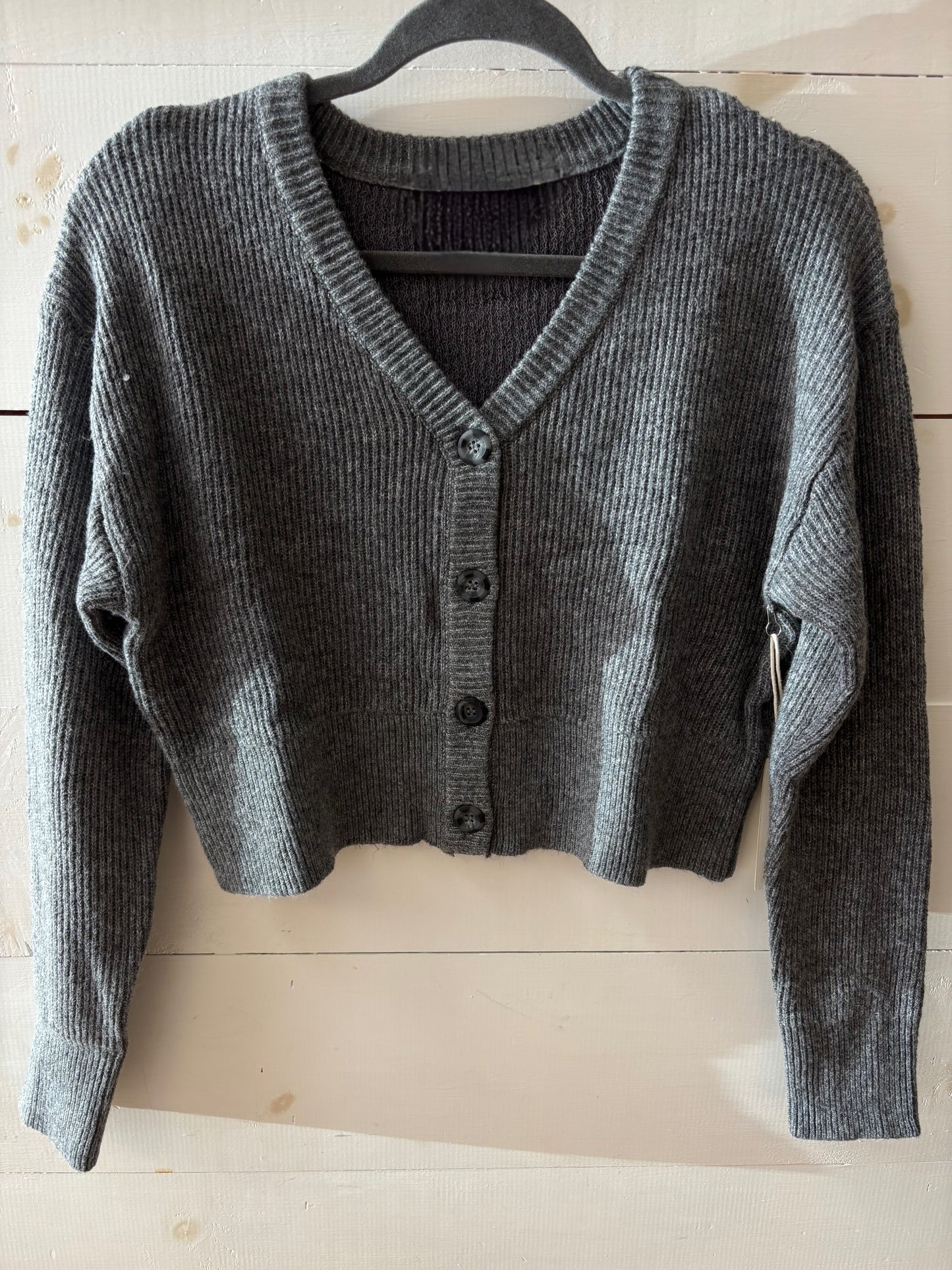 Charcoal Sweater Cartigan