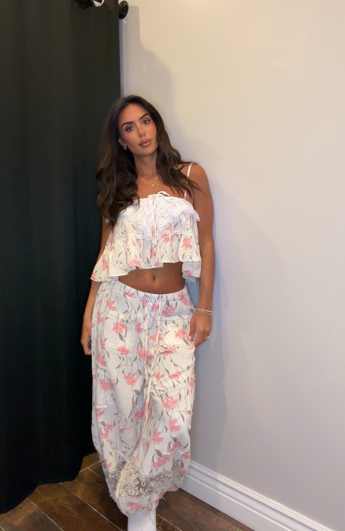 Blush Floral Garden Tank