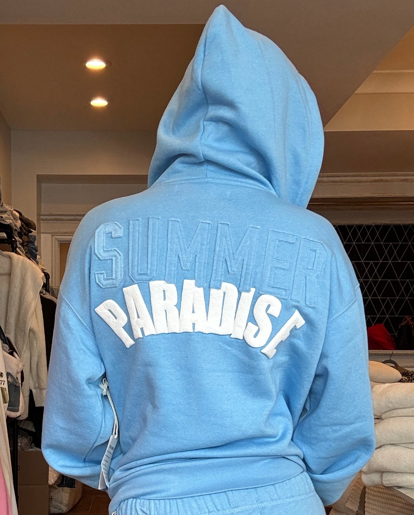 Paradise Zip Up Hoodie