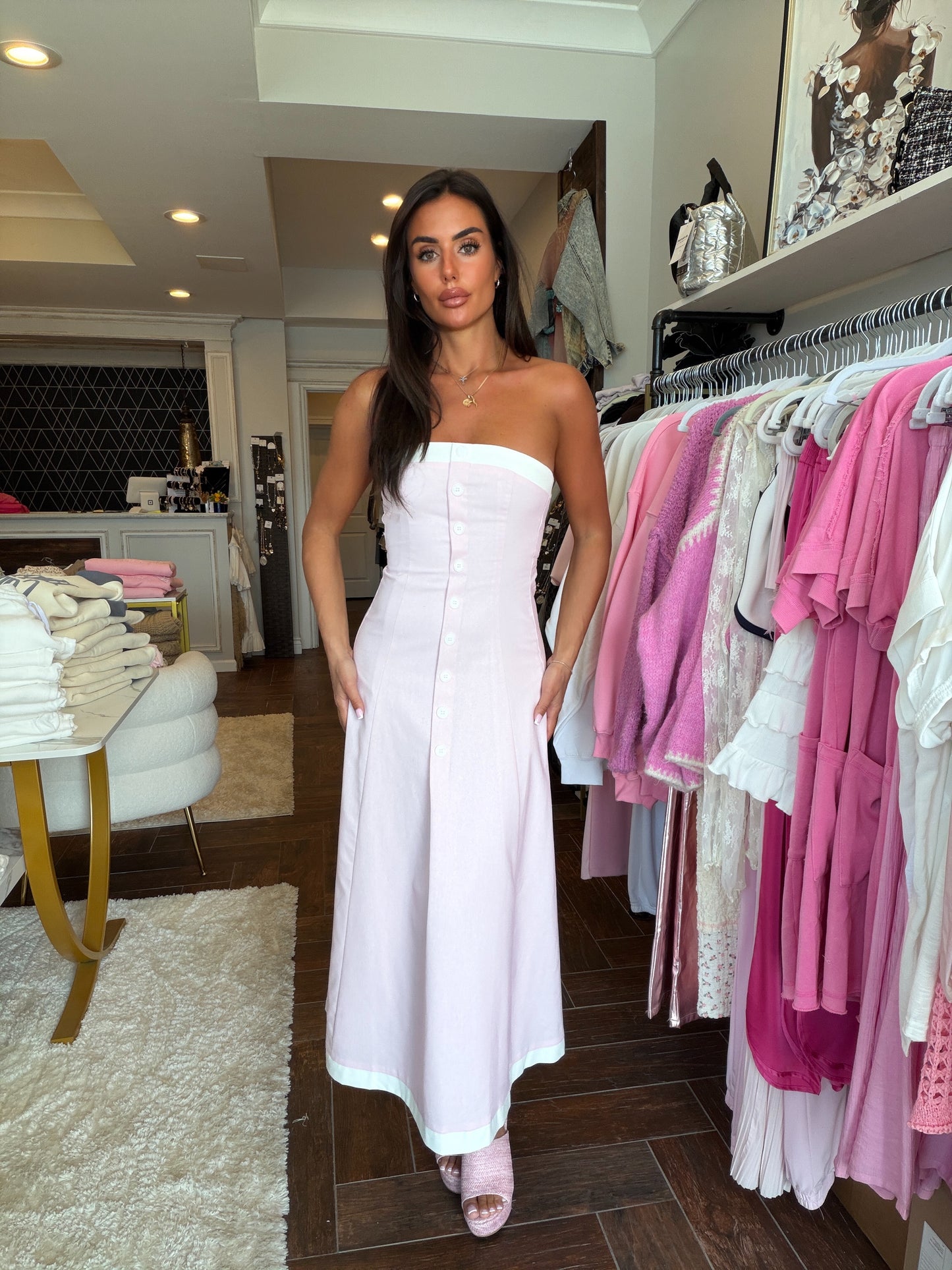 Pink Passion Midi Dress