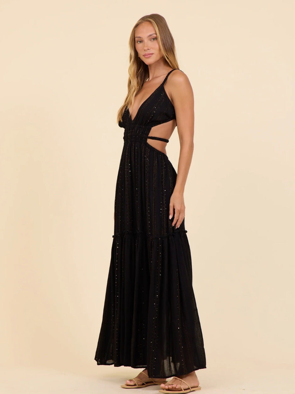 Midnight Radiance Maxi Dress