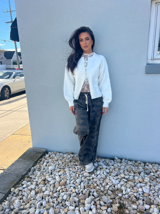 Urban Camo Drawstring Cargo Pants