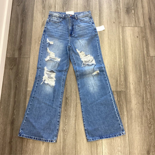 90s Dark Denim Ripped Jeans